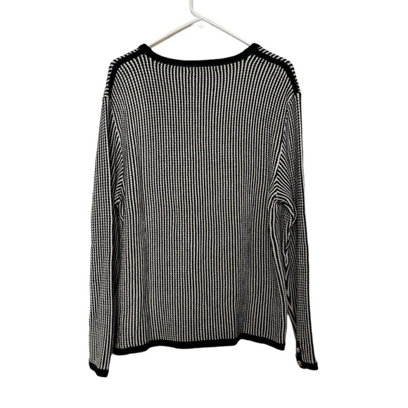 NWT Anine Bing Dave Stripe Black and White Cardigan Size Medium - Picture 7 of 13